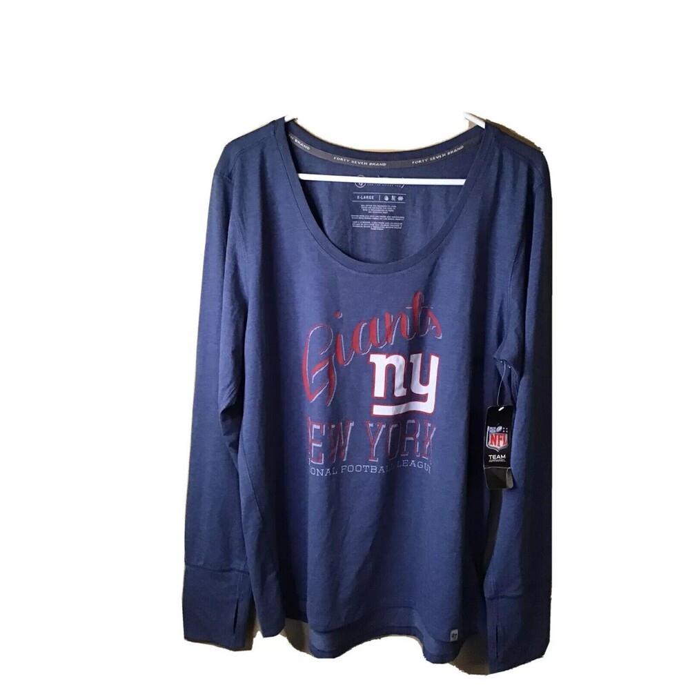 New York giants national football league long sleeve T-shirt woman's XL Brand 47